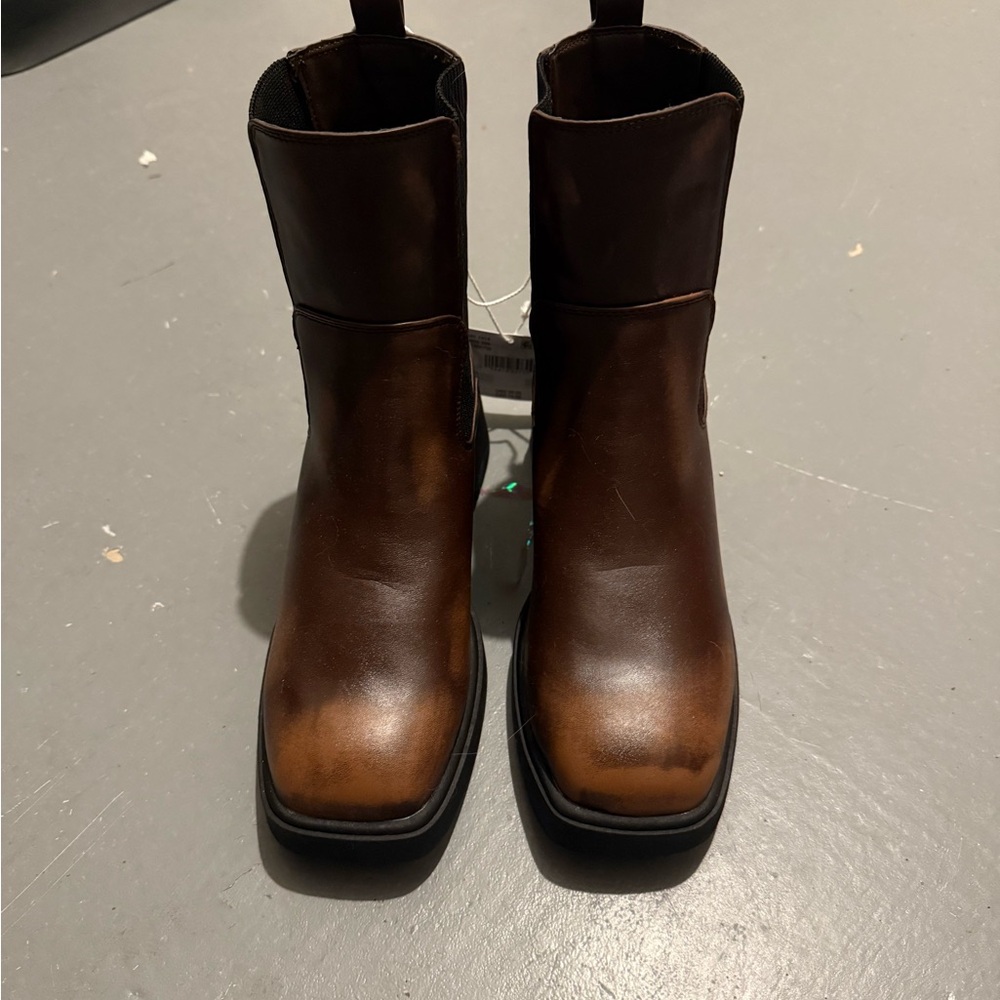 NWT AE Brown Heeled Boots